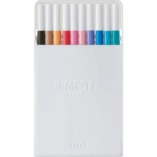 Набор лайнеров Uni Emott Line Soft Pastel Color 0.4 мм 10 цветов (PEM-SY/10C.02SPC) - фото 2