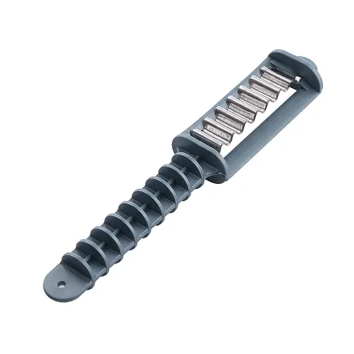 Ніж для фігурного нарізання овочів, картоплі, сиру фігурний ніж 20 см, Kitchen Master Сірий 82983 - фото 3