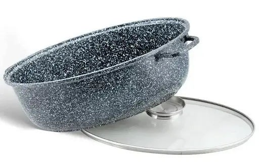 Гусятниця Edenberg EB-4603 8 л овальна з мармуровим покриттям - фото 4