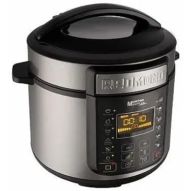 Мультиварка-скороварка Redmond RMC-PM381 Silver 900W сенсорне керування 5 л дисплей 13 програм