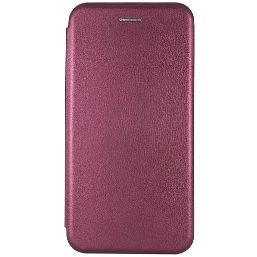 Кожаный чехол-книжка Classy для Apple iPhone 12 Pro/12, 6.1 Бордовый