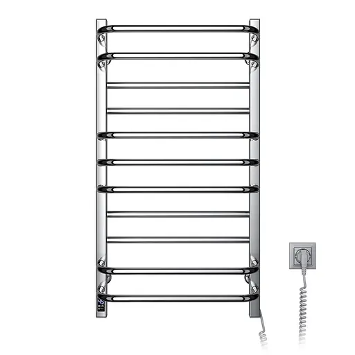 Электрический полотенцесушитель Navin Грандис 480x800 Sensor правостороннее с таймером 12-028053-3680, Хром, Правое, Электронный - фото 3