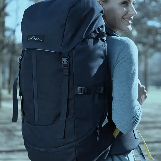 Легкий походный, туристический рюкзак с дождевиком 45L темно-синий Adventuridge sum0028865 - фото 5