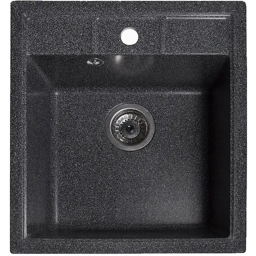Гранітна кухонна мийка Romzha Adiere Grafit (201) - фото 1