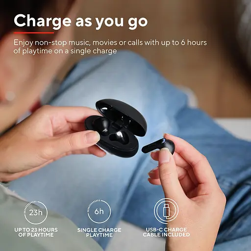 Навушники TWS Trust Yavi Earphones BT 5.3, ENC, SBC, Mic, Чорний - фото 9