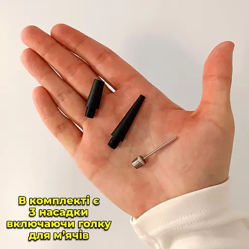 Портативный компрессор с дисплеем, фонариком. Аккумуляторный. Питание от прикуривателя + заряд Type-C. 3 насад - фото 9