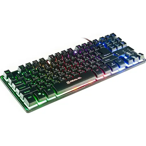Клавиатура Real-El Gaming 8710 TKL Backlit Black EL123100030 (128766) - фото 5