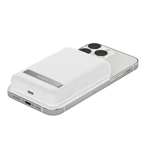 Акумулятор портативний Belkin MagSafe 5000 mAh Wireless White (BPD004BTWT) - фото 4