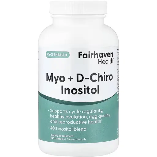 Дієтична добавка Fairhaven Health Myo + D-Chiro Inositol 240 капсул