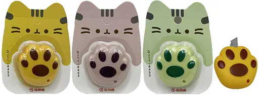 Ніж канцелярський у блістері Лапка, 5 см, 8452 (В асортименті) - фото 2