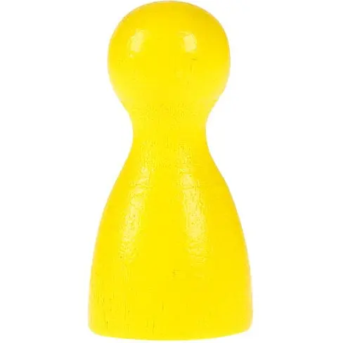 Аксесуар Фішка дерев'яна жовта для настільних ігор 2.5 см поштучно (Р00509)