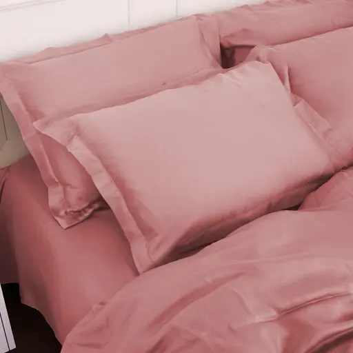 Простирадло MirSon Tencel №02 Pink 180x220 см (2200009368776) - фото 2