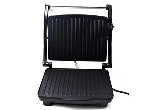 Прижимной контактный электрический гриль Crownberg CB-1045 домашний с антипригарным покрытием 2000Вт Серый - фото 3