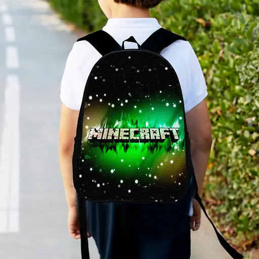Рюкзак дитячий майнкрафт «Minecraft» 34х27см, оптом і в роздріб шкільний для хлопчика з принтом (00314)