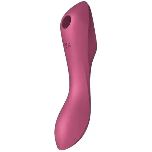 Вакуумний стимулятор із вібрацією Satisfyer Curvy Trinity 3 Червоний