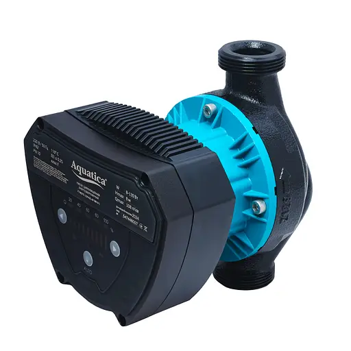 Циркуляционный насос Aquatica GPA25-8/180 IV энергосберегающий, 8-130Вт Hmax 8м Qmax 108л/мин Ø1½" 180мм + гайки (774075) - фото 4