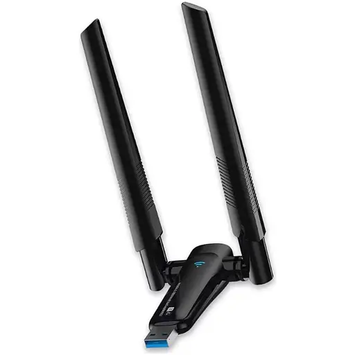 Беспроводной USB Wi-Fi адаптер Alfa AC1300 LV-UAC31D, 2.4 / 5 GHz черный (17960) - фото 1