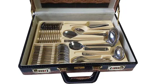 Набор столовых приборов Versace Limited Edition LV-1001 на 12 персон в подарочном кейсе 72 предмета - фото 6