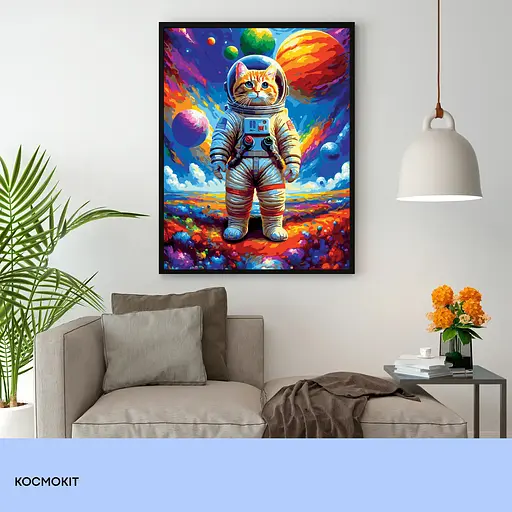 Набор для росписи по номерам "Космок" 40*50 см, IDEA2-GX47074, ТМ "99IDEAS" - фото 3