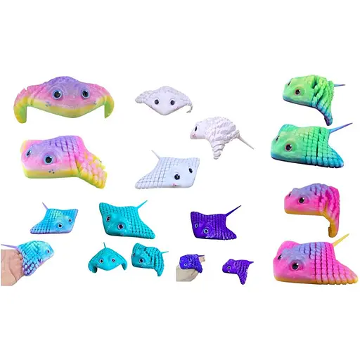 3D Іграшка Скат, 17 см, рухливий