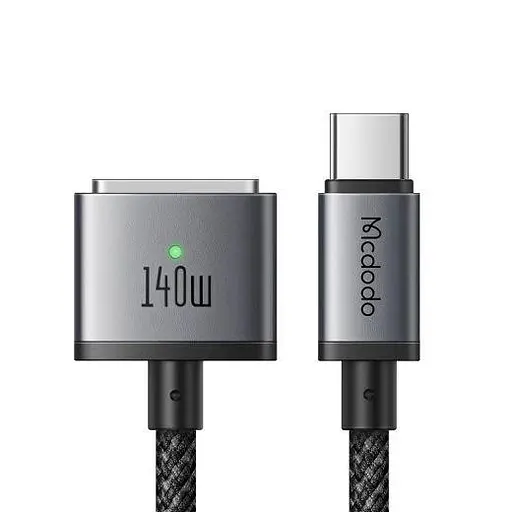 Кабель с индикатором для Macbook - McDodo CA-1470 USB-C to Magsafe 3 Magnetic with LED 2 метра 140W