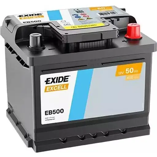 Аккумулятор Exide Excell EB500 50Ah Ев (-/+) 450EN 207x175x190 мм