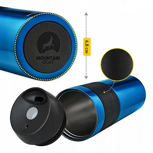 Термокружка Mountain Goat Travel 0.4 л Blue (P-5907739315700) - фото 11