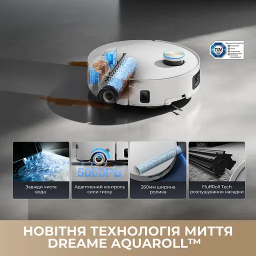 Робот-пылесос моющий Dreame Aqua 10 Ultra Roller Complete White - фото 3