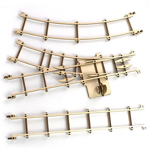 Деревянный конструктор Rails set Time For Machine T4M380309 196 деталей - фото 1