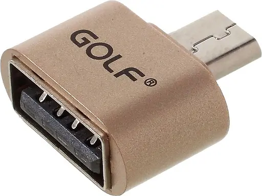 Адаптер Remax MicroUSB USB-переходник OTG-Micro adapter золотистый - фото 5