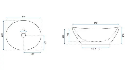 Умивальник Rea Sofia Mini накладний білий REA-U0623, Білий - фото 7