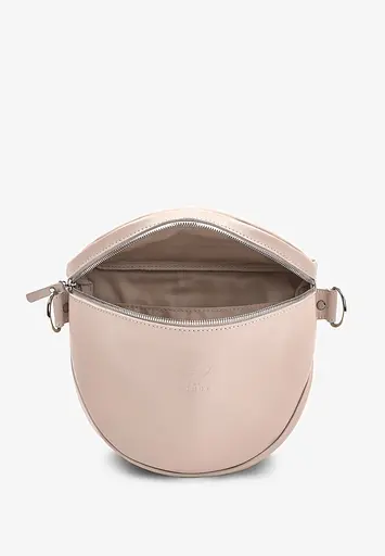 Шкіряна сумка поясна-кроссбоді Vacation світло-бежевий краст - фото 4