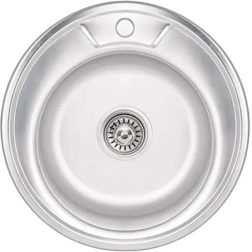 Кухонная мойка Brinex 490-A 0.6 мм, врезная BRIN490SAT06 - фото 1