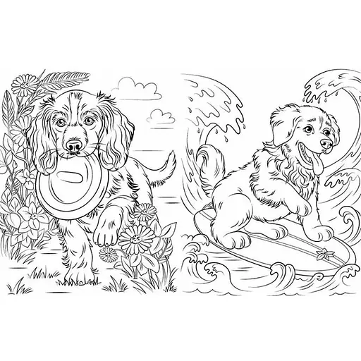 Большая книга раскрасок Кошки и собаки Ранок 1736021, 64 страницы - фото 4