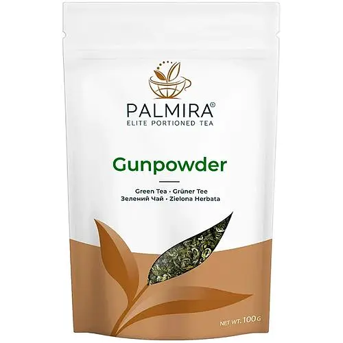 Чай зелений Palmira Ганпаудер упаковка 100 г - фото 1