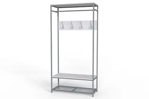 Вішалка модульна підлогова Ferrum-decor Треліс 15 180x90x38 сірий ДСП Білий 16мм (FRD-104373) - фото 4