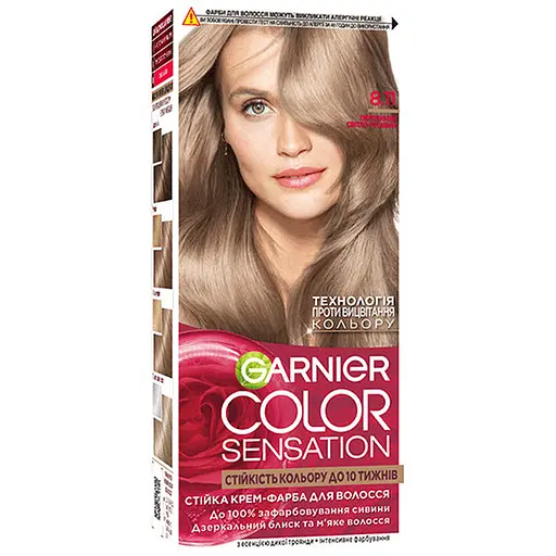 Краска для волос Garnier Color Sensation оттенок 8.11 жемчужный светло-русый 110 мл (C6786101)