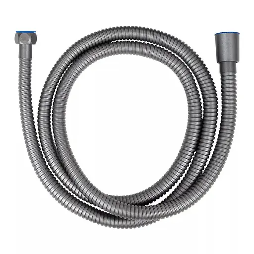 Душовий шланг 150 см збройована сталь Wezer WKR-009-150GG, Графитовый хром - фото 1