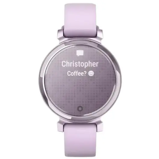 Смарт-часы Garmin Lily 2 сиреневый металлик с силиконовым ремешком светло-фиолетового цвета - фото 1