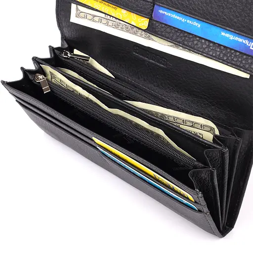 Гаманець для жінок із натуральної шкіри ST Leather 19х9х3 см acs0029671 - фото 7