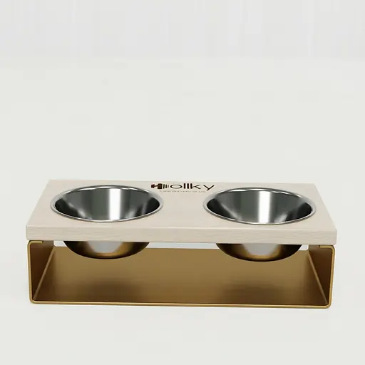 Hollky StellWood — миски на підставці для маленьких собак та котів (2 × 0,45 л) - фото 4