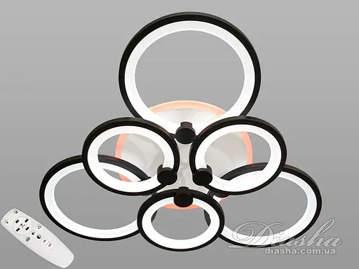 Потолочная LED-люстра с диммером и подсветкой, 130W - фото 1