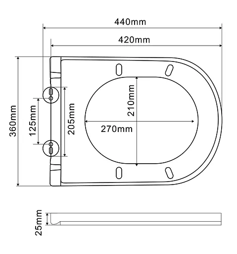 Унитаз-биде подвесной Mixxus Premium Ellipse-1301-R 500x365x350 мм Rimless MP6659, Белый - фото 3