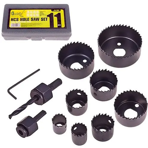 Набор корончатых фрез по дереву Alloid Building Tools 11 шт. (HS-1964) - фото 2