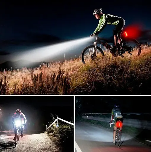 Вело фара із заднім ліхтарем мигалкою RB-B12 велосипедний водонепроникний ліхтар із кріпленням на батарейках - фото 10