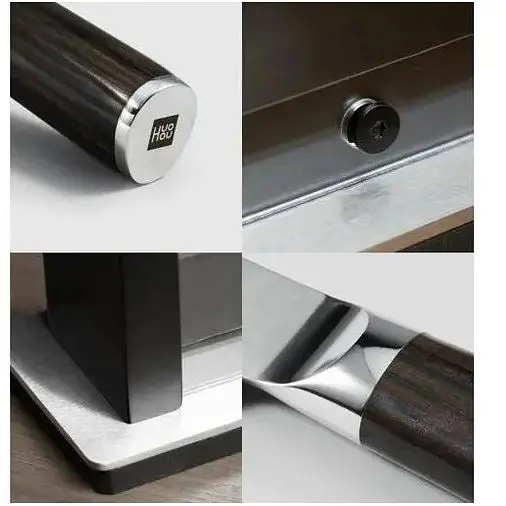 Набір кухонних ножів Huo Hou Damascus Kitchen Knife Set (HU0073) 4 штуки + підставка - фото 6