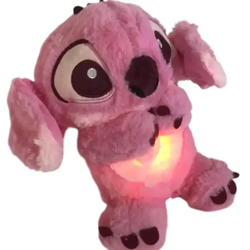 М’яка іграшка нічник Стіч, 30 см, дихаючий, інтерактивний