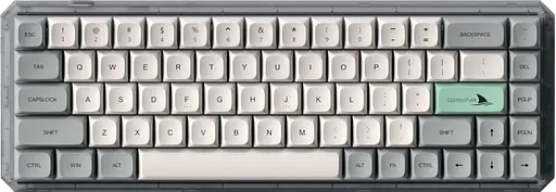 Клавиатура беспроводная Motospeed Darmoshark K5 Gateron Yellow Pro RGB Light Gray (dmk5lgypro)