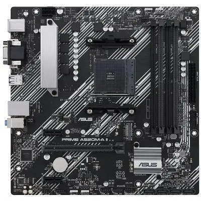 Материнська плата ASUS PRIME A520M-A II/CSM (PRIME A520M-A II/CSM) (Socket AM4, AMD A520, Micro-ATX) - фото 1