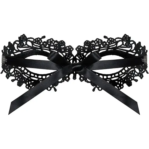 Мереживна маска Obsessive A710 mask, єдиний розмір, чорна - фото 2